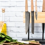 FORGED Magnetischer Messerblock Natursteinfuß