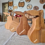 Massiv-Obst Dekoration | Birne in versch. Holzarten